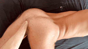 Sexy hairy muscle jock fist fucking gay porn video.